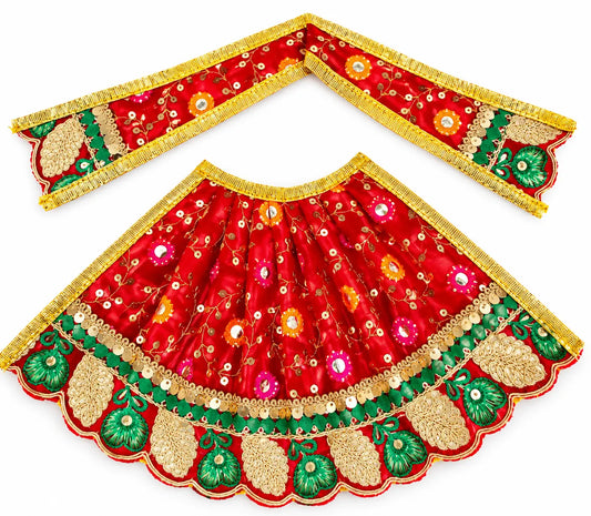 Premium Embroidered Mata Rani & Khatu Shyam Ji Poshak