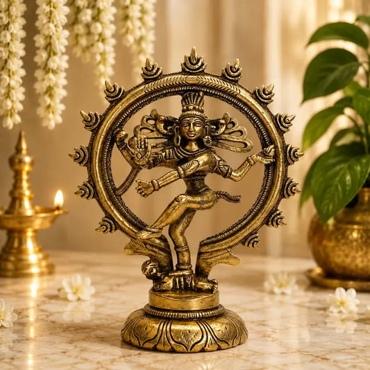 Antique Finish Brass Nataraja Murti