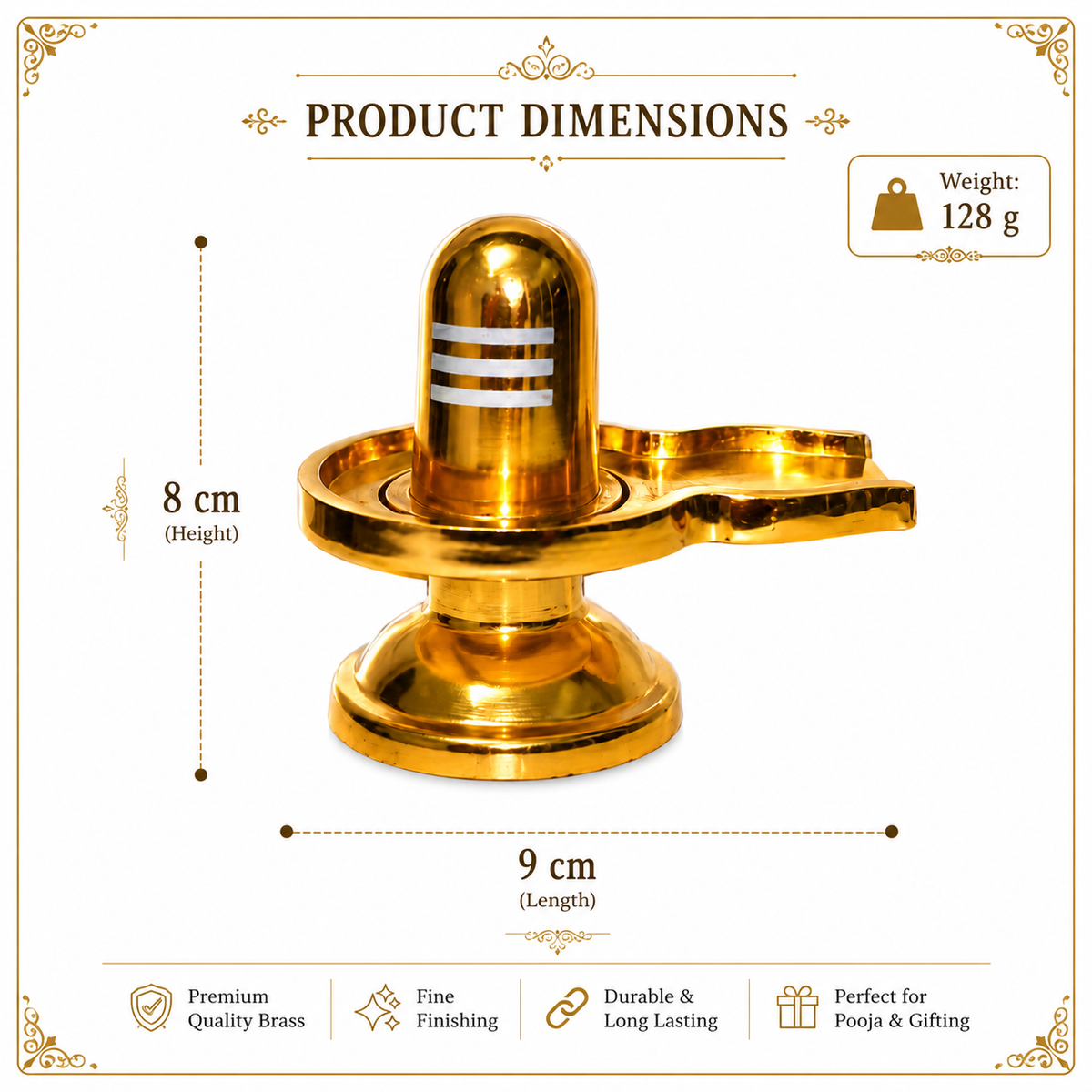 Shivling with Yoni Base | Lord Shiva Shivling for Puja & Home Temple