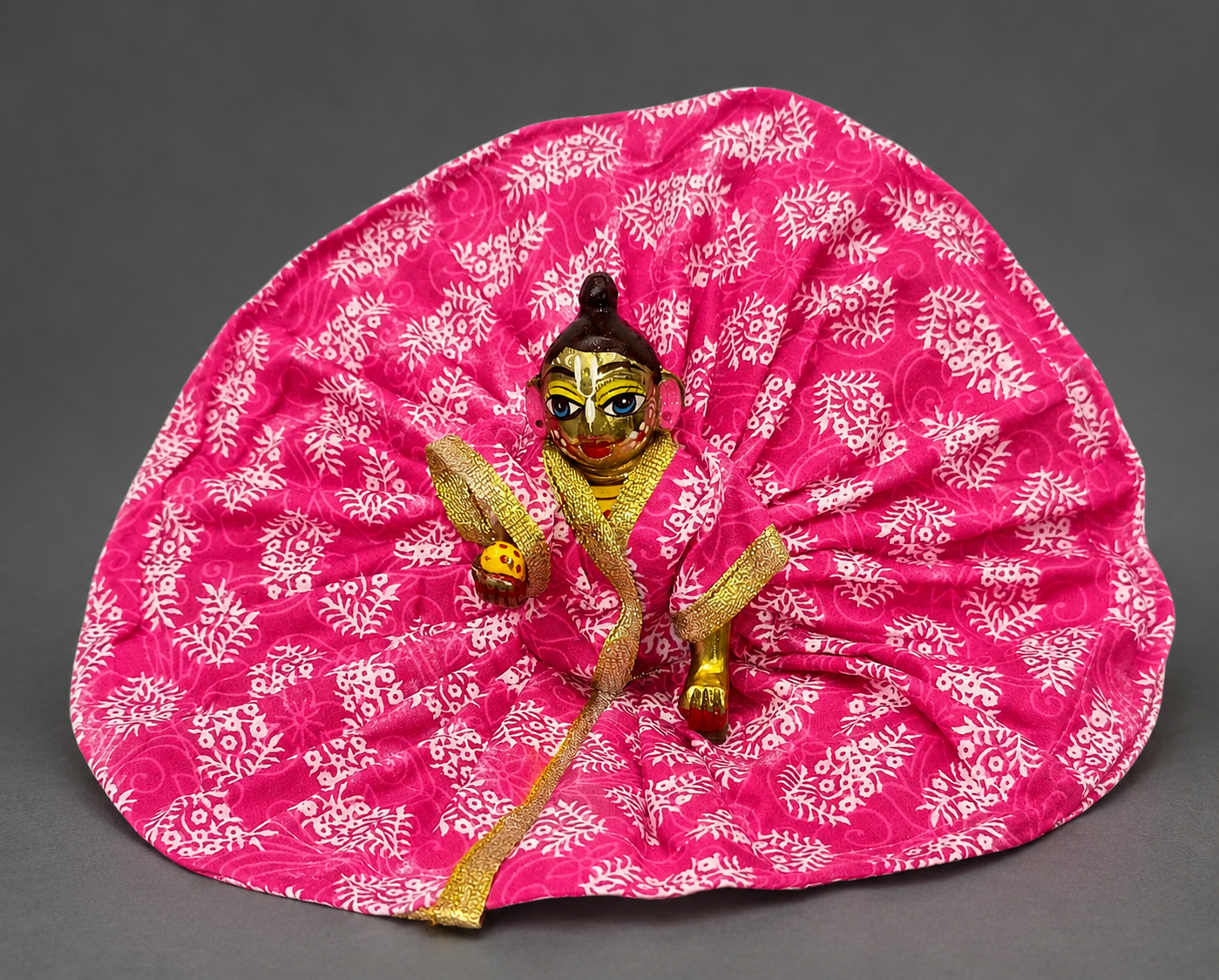 Laddu Gopal Bandhani Print Poshak | Multicolor Dress Combo Pack of 4