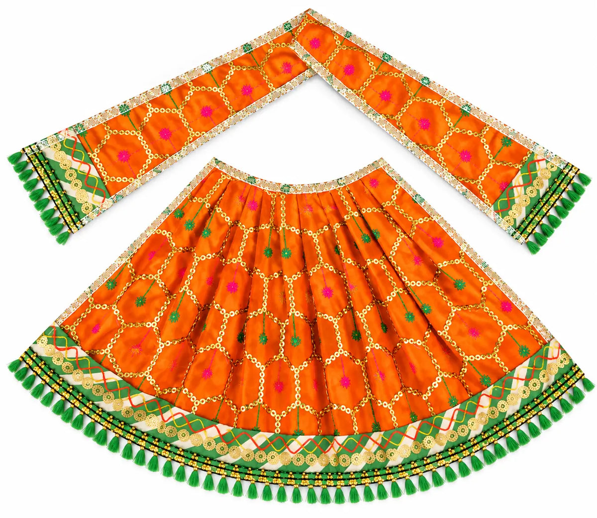 Khatu Shyam Ji Mata Rani Poshak Set with Designer Sequin Work