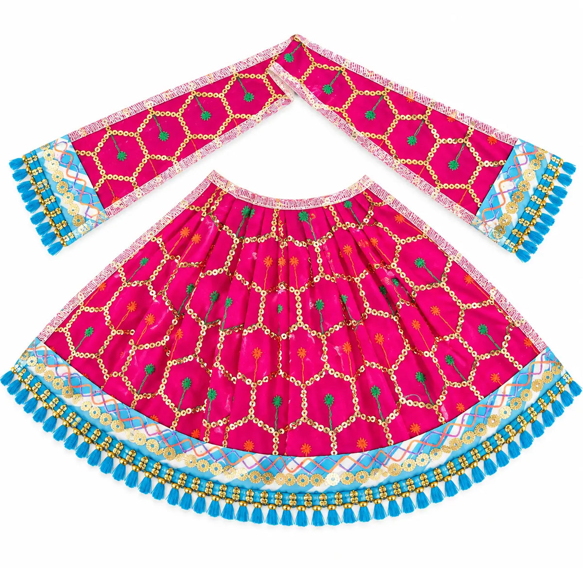 Khatu Shyam Ji Mata Rani Poshak Set with Designer Sequin Work