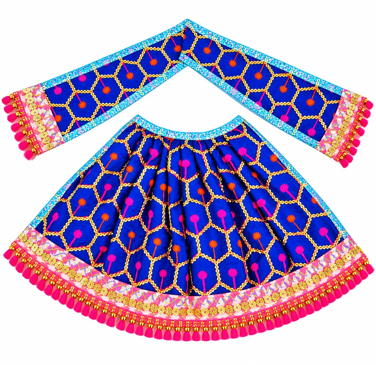 Khatu Shyam Ji Mata Rani Poshak Set with Designer Sequin Work