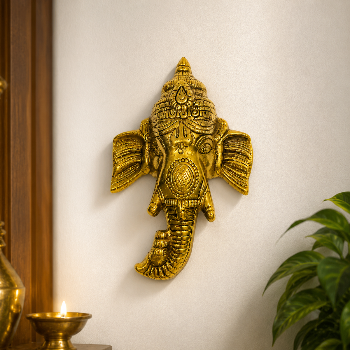 Ganesha Wall Hanging Idol | Decorative Ganesh Statue