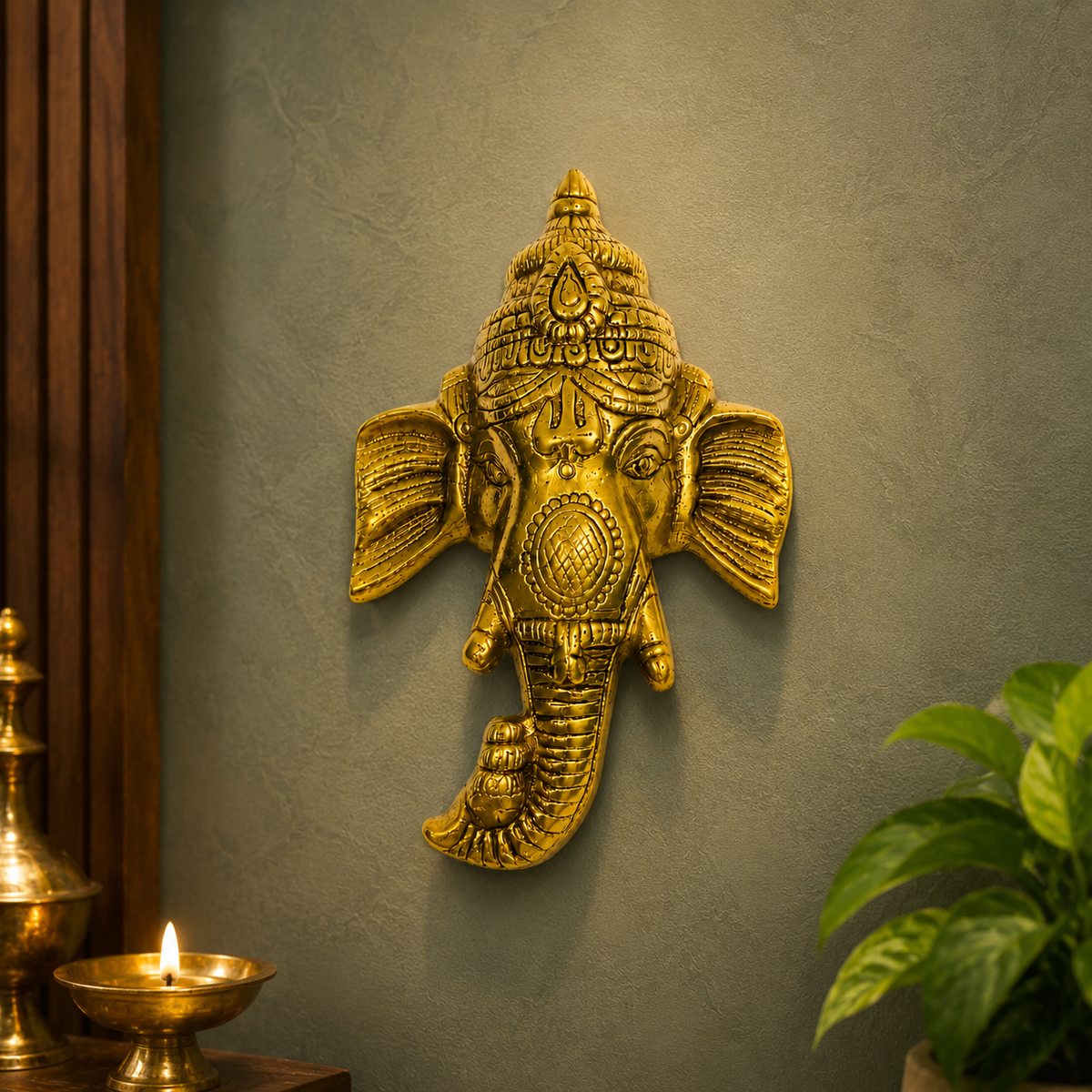 Ganesha Wall Hanging Idol | Decorative Ganesh Statue