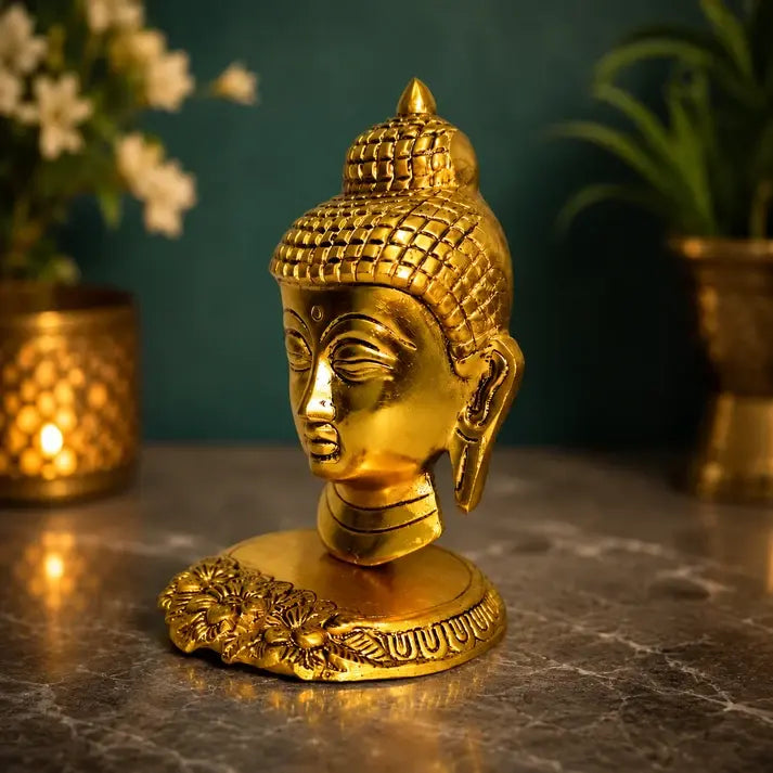 Buddha Head Idol | Decorative Buddha Statue for Home & Meditation