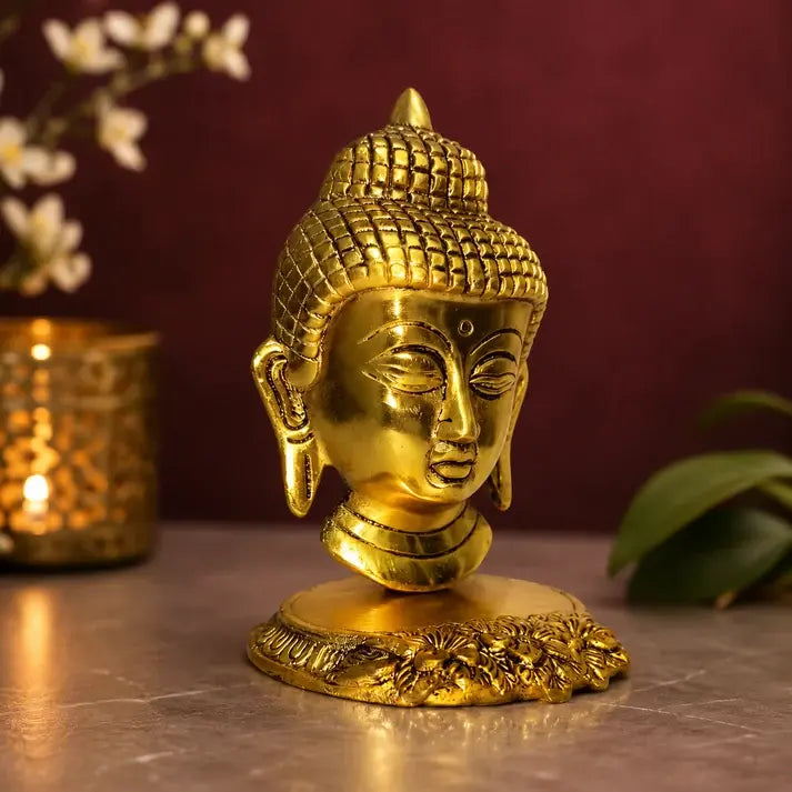 Buddha Head Idol | Decorative Buddha Statue for Home & Meditation