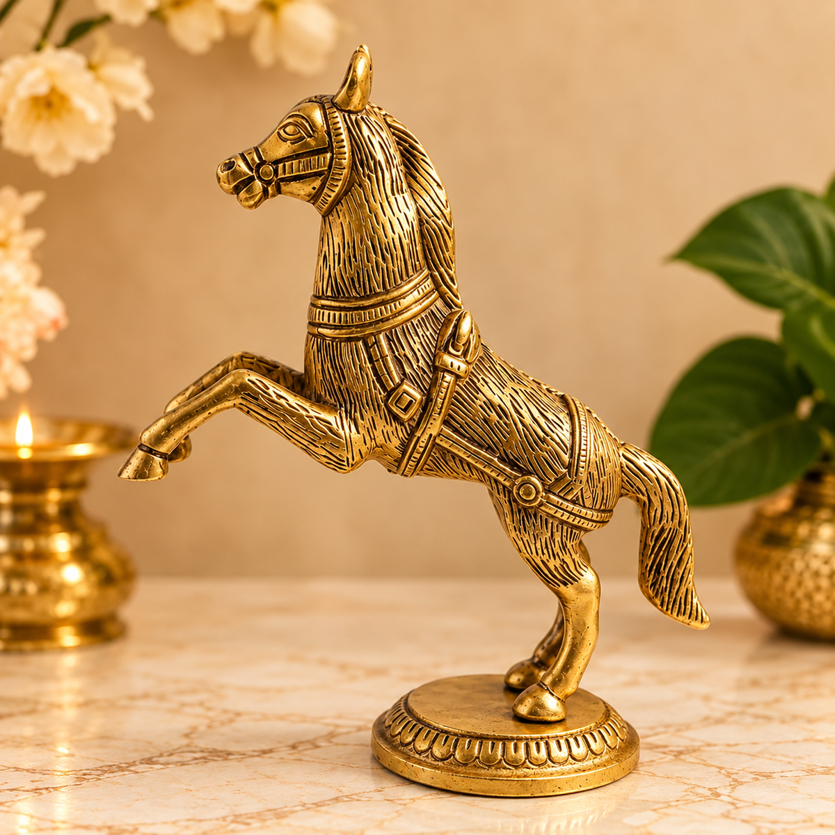 Brass Vastu Horse for Success