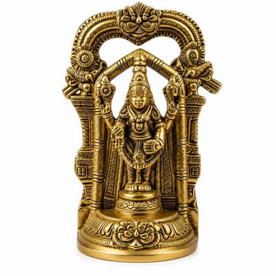 Vintage Brass Lord Venkateswara Idol