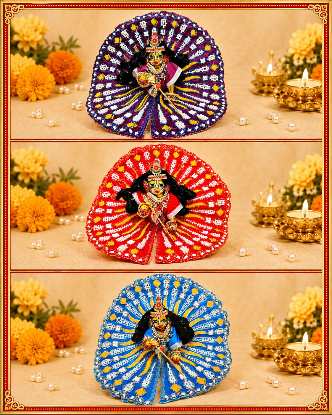 Laddu Gopal Surat Special Poshak | Designer Dress for Bal Gopal Ji