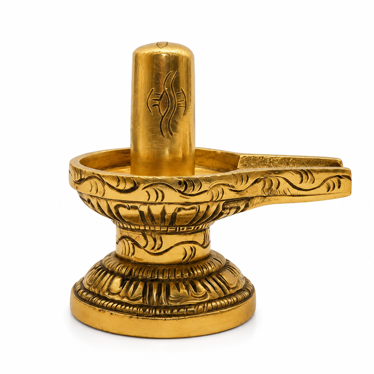 Decorative Golden Shivling Idol