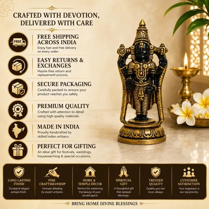 Royal Finish Tirupati Balaji Murti