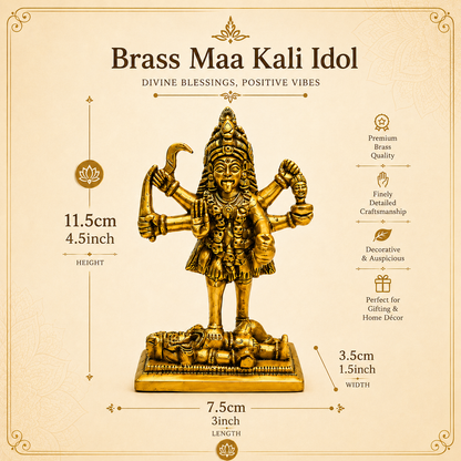 Handcrafted Brass Maa Kali Idol